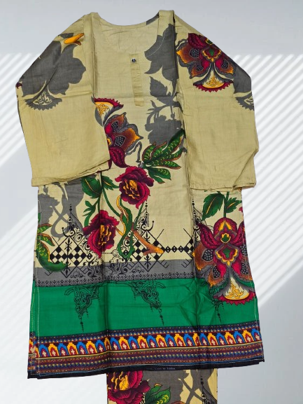 Emerald Garden & Olive Bloom 3-Piece Statement Suit