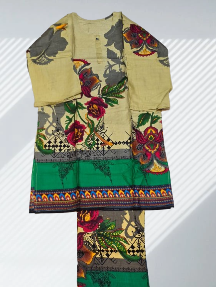 Emerald Garden & Olive Bloom 3-Piece Statement Suit