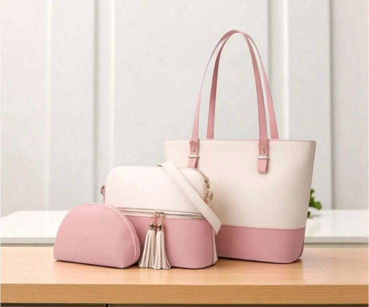 Midnight Garnet – 3-Piece Luxury Handbag Set