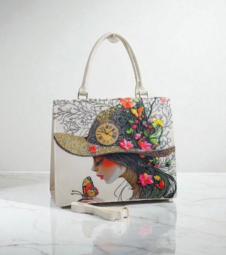 Enchanted Garden – Artistic Top-Handle Handbag