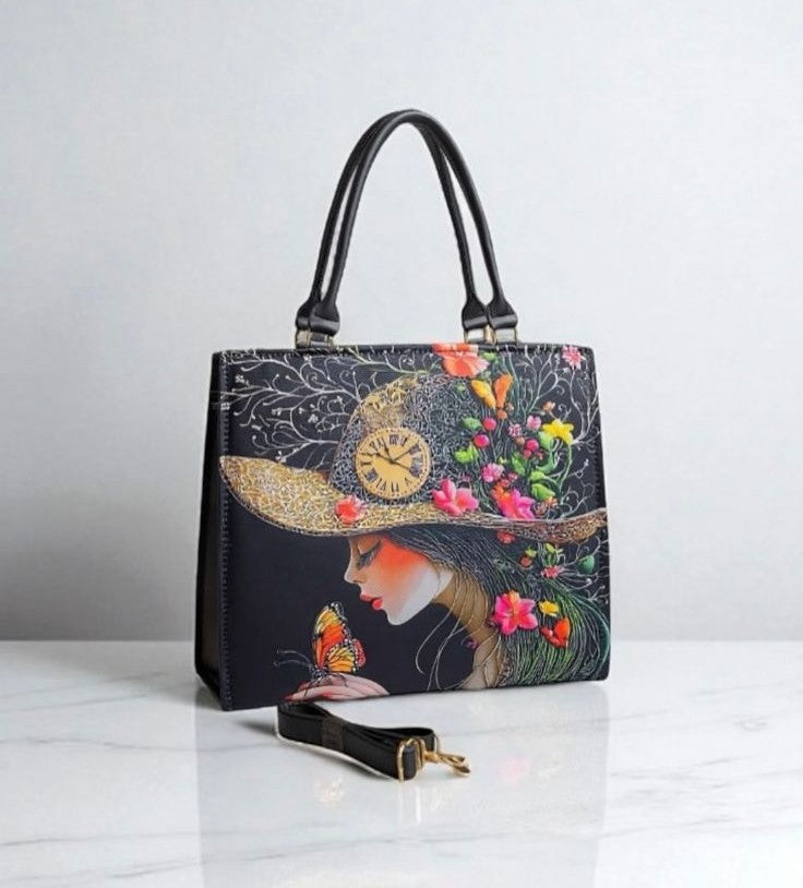 Enchanted Garden – Artistic Top-Handle Handbag