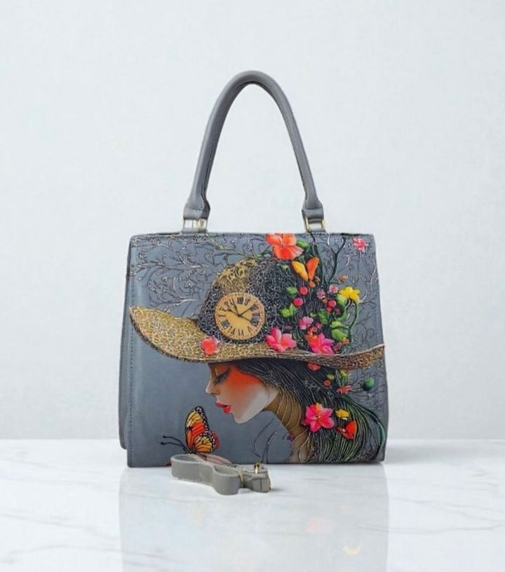 Enchanted Garden – Artistic Top-Handle Handbag