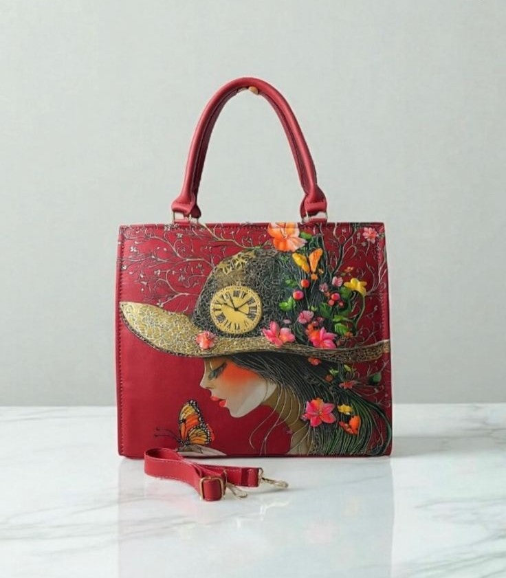 Enchanted Garden – Artistic Top-Handle Handbag