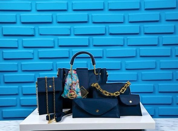 Cream Elegance – 5-Piece Essential Handbag Collection