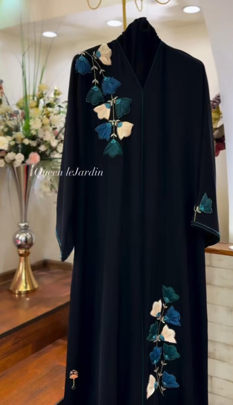 Botanical Noir  Abaya