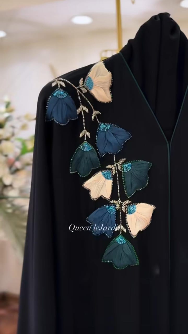 Botanical Noir  Abaya
