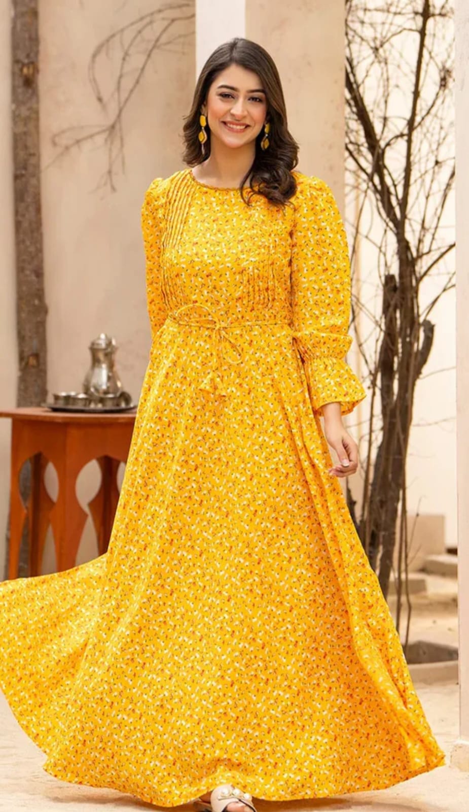 Golden Meadow Maxi Dress