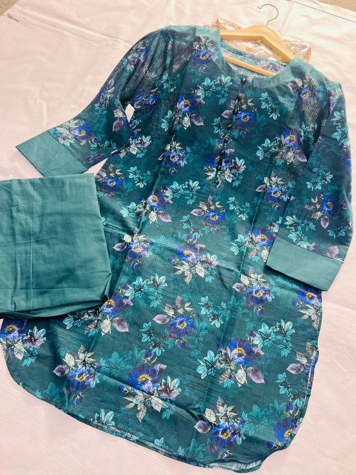 Oceanic Glaze & Sapphire Night 2-Piece Stitched Suit