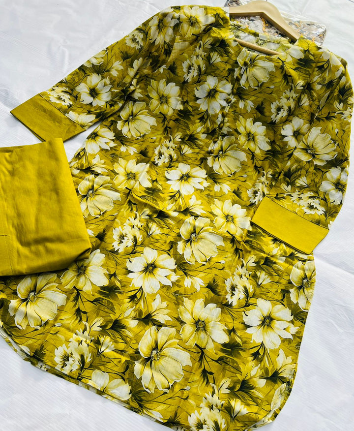 Gilded Olive & Crimson Orchard 2-Piece Stitched Suit