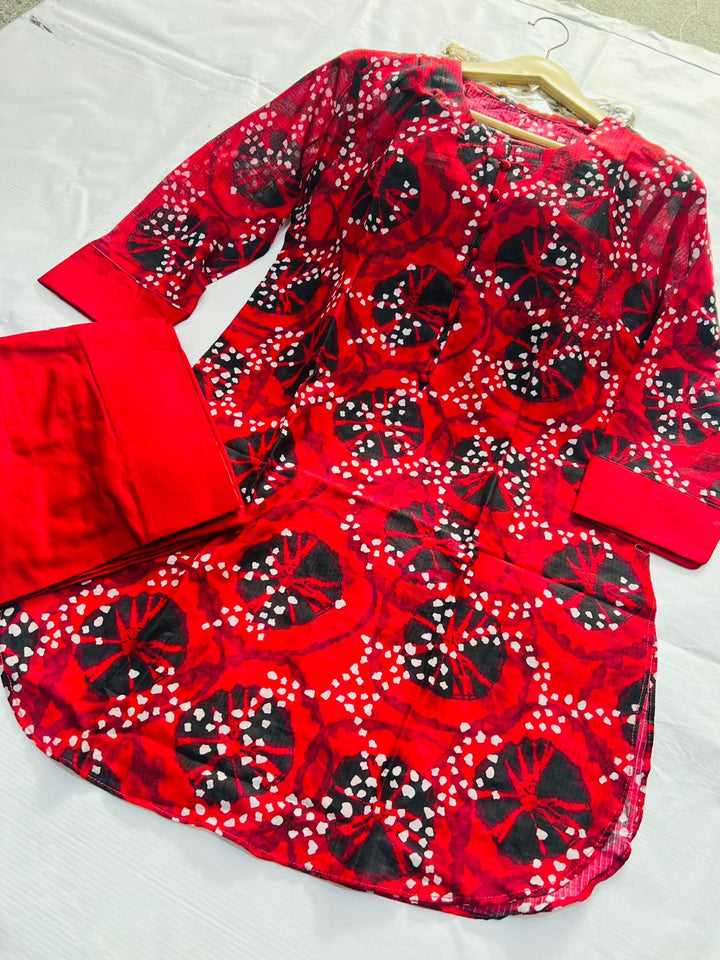 Crimson Kaleidoscope & Midnight Onyx 2-Piece Suit
