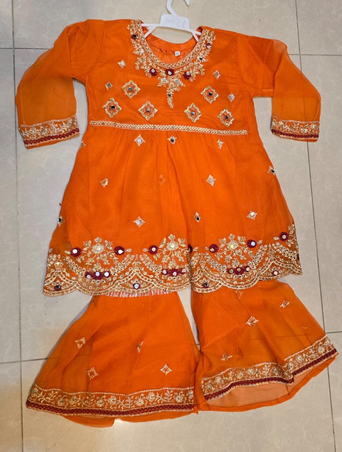 Artisanal Mirror-Work & Floral 2-Piece Stitched Collection