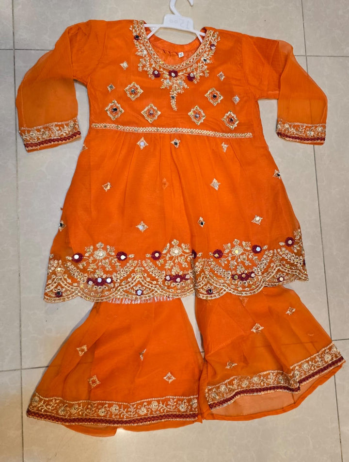 Artisanal Mirror-Work & Floral 2-Piece Stitched Collection