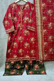 Premium Stitched 2-Piece Digital Print Lawn Suit