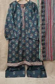 Premium Stitched 2-Piece Digital Print Lawn Suit