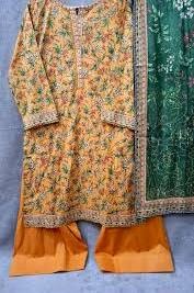 Chiffon Peplum & Mirror-Work Gharara Collection